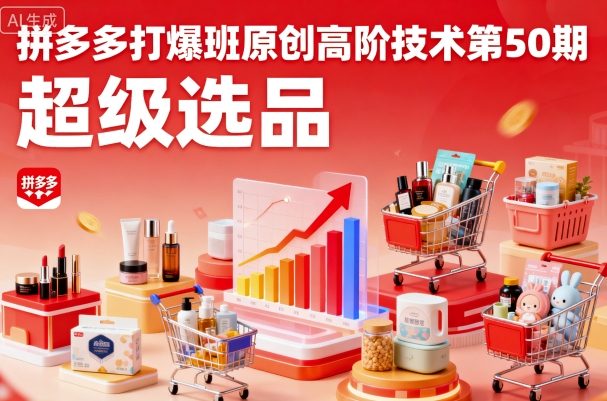 拼多多打爆班原创高阶技术第50期，超级选品-资源大汇总