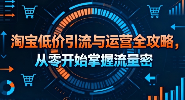 淘宝低价引流与运营全攻略，从零开始掌握流量密码-资源大汇总