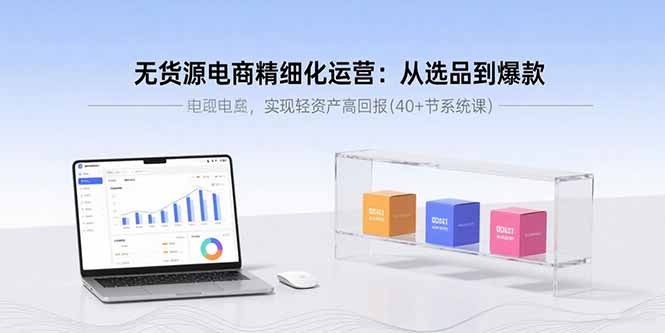 无货源电商精细化运营：从选品到爆款，实现轻资产高回报(40+节系统课-资源大汇总