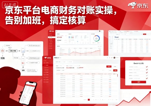 京东平台电商财务对账实操，告别加班，搞定核算-资源大汇总