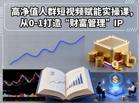 高净值人群短视频赋能实操课，从0-1打造“财富管理”IP-资源大汇总