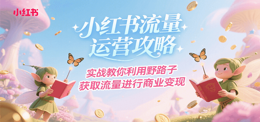 小红书流量运营攻略，实战教你利用野路子获取流量进行商业变现-资源大汇总