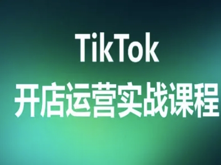 TikTok开店运营实战课程，TK跨境电商实操全流程-资源大汇总