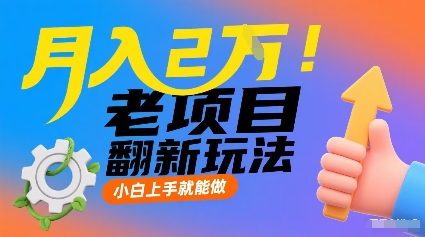 月入2W！老项目翻新玩法，小白上手就能做，非常容易上手-资源大汇总