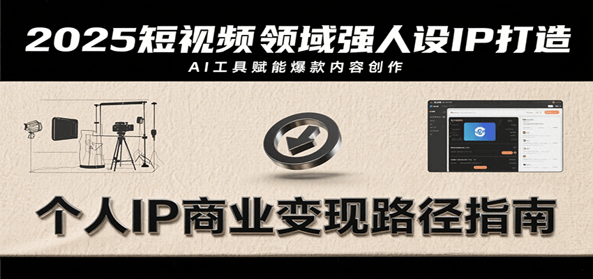 2025短视频领域强人设IP打造，结合爆款案例与AI工具应用，从个人出镜到商业成交转化-资源大汇总