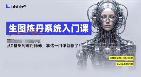 LibLibAI哩布哩布生图炼丹系统入门课，从生图到炼丹，只学这一门就够了-资源大汇总