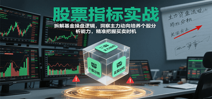 股票指标实战，基金操盘逻辑拆解，洞察主力动向培养个股分析能力把握买卖时机(更新)-资源大汇总