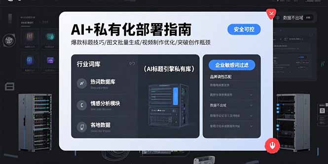 AI+私有化部署指南 爆款标题技巧/图文批量生成/视频制作优化/突破创作瓶颈-资源大汇总