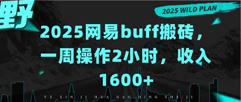 2025网易buff搬砖，一周操作2小时，收入1600+-资源大汇总