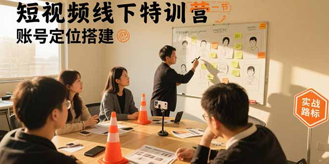短视频线下特训营：账号定位搭建/口播号拍摄剪辑/直播间流量入口/变现实战-资源大汇总