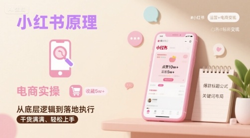 小红书原理以及详细实操流程，小红书电商教程-资源大汇总