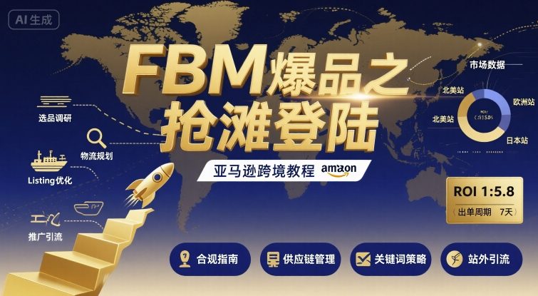FBM爆品之抢滩登陆-亚马逊跨境教程-资源大汇总