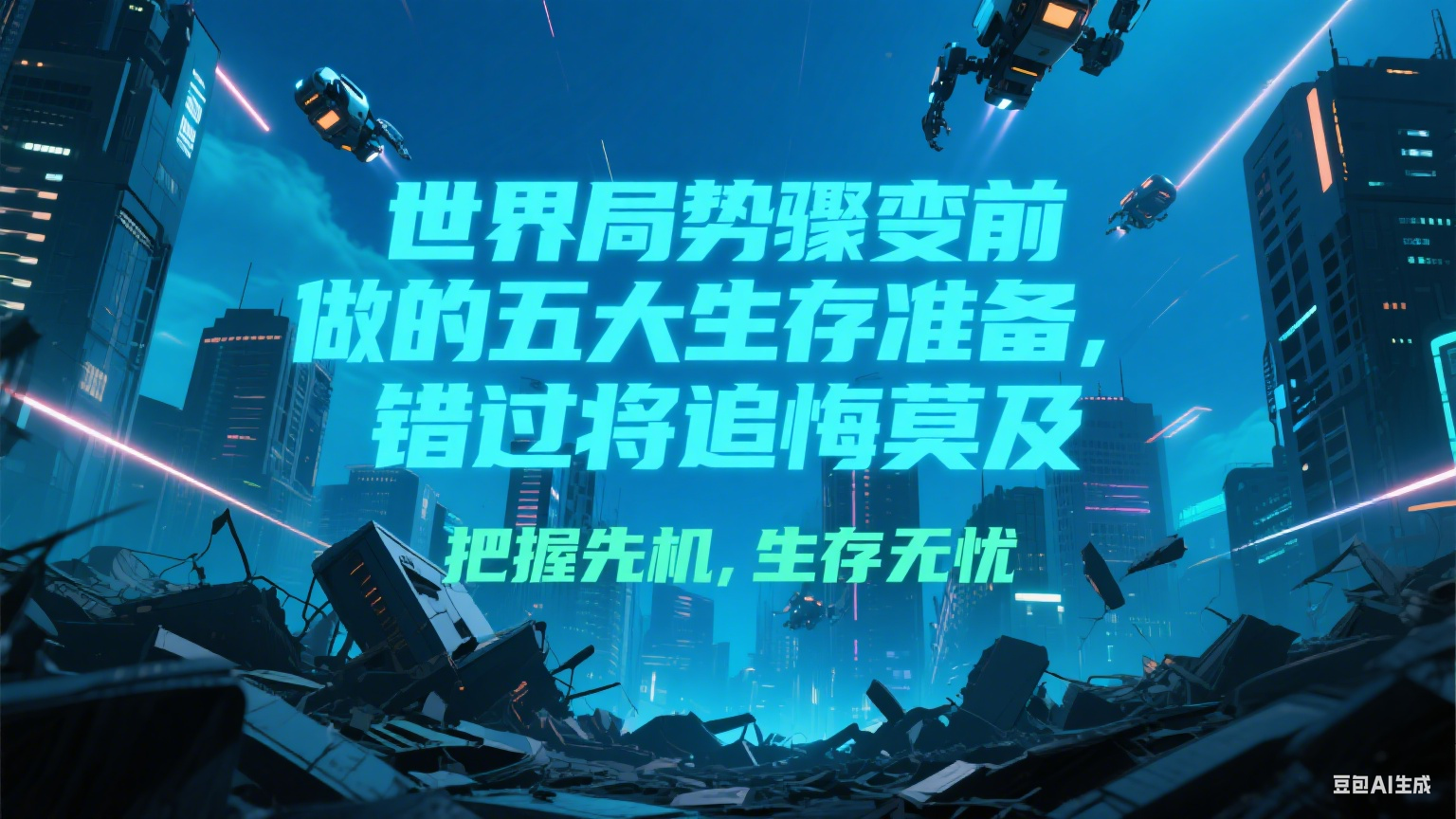 付费文章《世界局势骤变前必做的五大生存准备，错过将追悔莫及》-资源大汇总