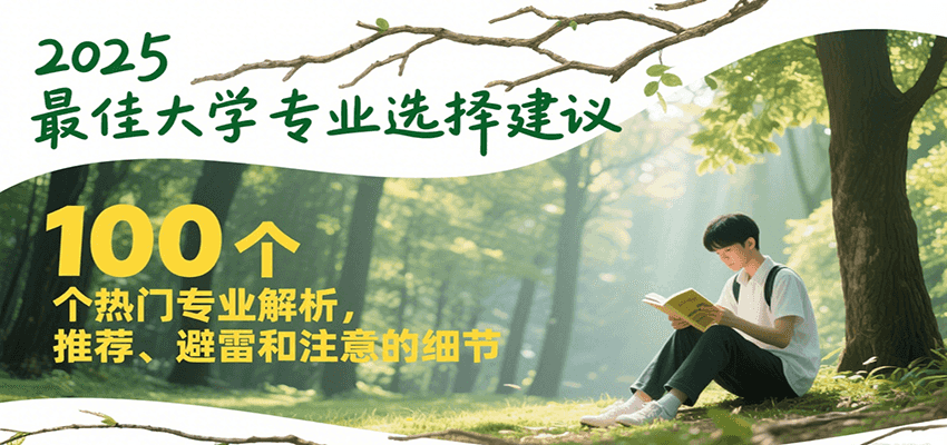 2025最佳大学专业选择建议，100个热门专业解析，推荐、避雷和注意的细节-资源大汇总