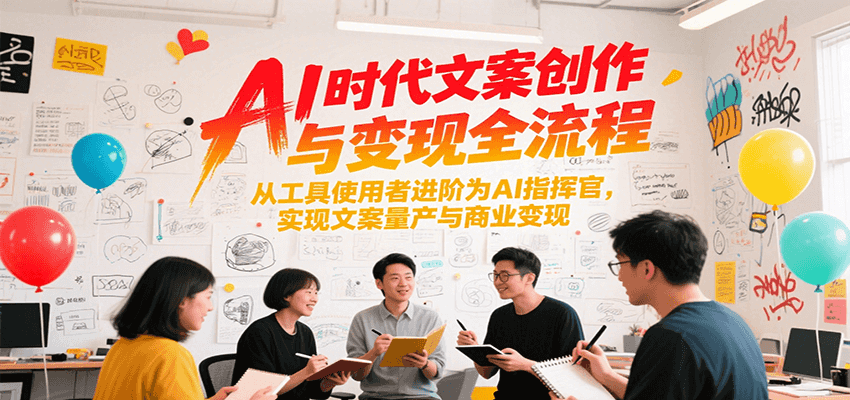 AI时代文案创作与变现全流程，从工具使用者进阶为AI指挥官，实现文案量产与商业变现-资源大汇总