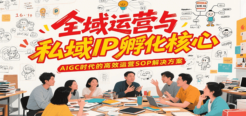全域运营与私域IP孵化核心，AIGC时代的高效运营SOP解决方案-资源大汇总