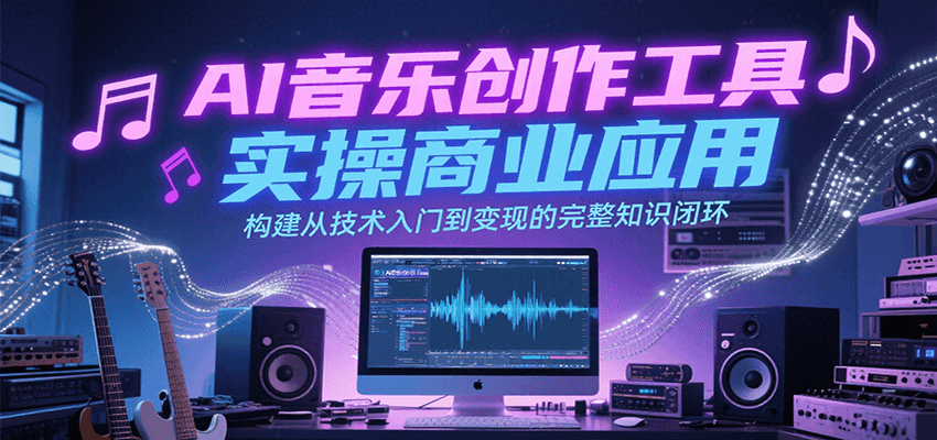 AI音乐创作工具实操商业应用，构建从技术入门到变现的完整知识闭环-资源大汇总