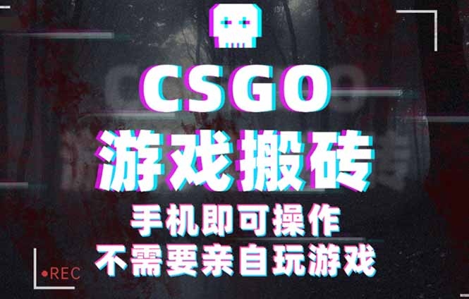 CSGO游戏挂机捡漏，单日扫货500+，年底小高峰上车可吃肉，手机即可操作…-资源大汇总