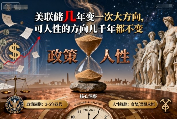 付费文章：美联储几年变一次大方向，可人性的方向几千年都不变-资源大汇总