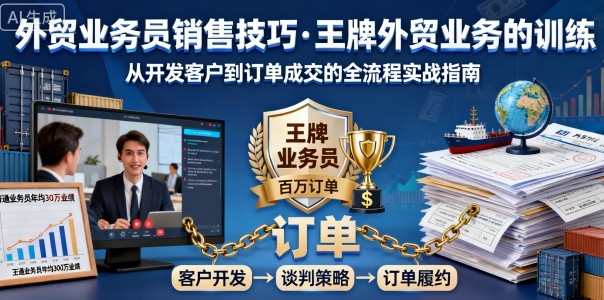 外贸业务员销售技巧，王牌外贸业务的训练-资源大汇总