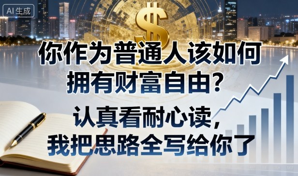 付费文章：你作为普通人该如何拥有财富自由？认真看耐心读，我把思路全写给你了-资源大汇总