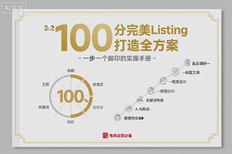 100分完美Listing打造全方案，想要完美listing必须是需要一步一个脚印的-资源大汇总