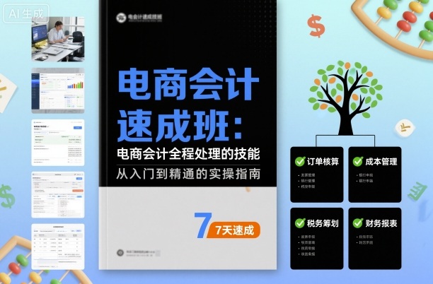 电商会计速成班，电商会计全程处理的技能-资源大汇总