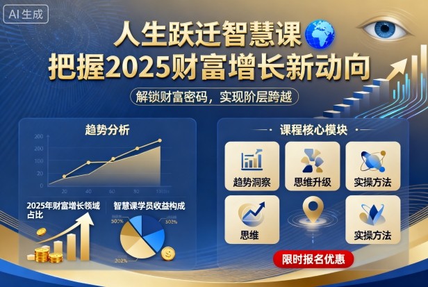 人生跃迁智慧课，把据2025财富增长新动向-资源大汇总