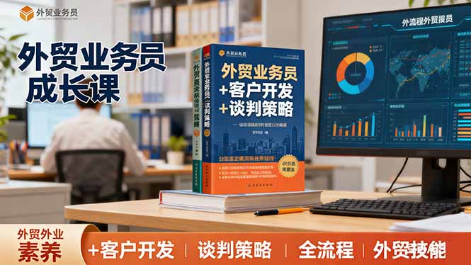 外贸业务员成长课：职业素养+客户开发+谈判策略、掌握全流程外贸技能-资源大汇总