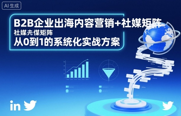 B2B企业出海内容营销+社媒矩阵，从0到1的系统化实战方案-资源大汇总