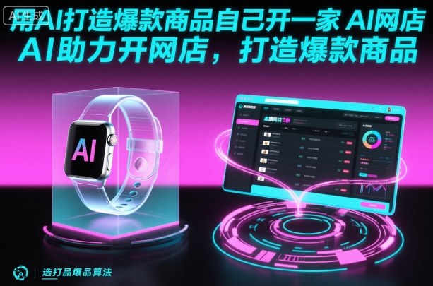 用AI打造爆款商品自己开一家AI网店，AI助力开网店，打造爆款商品-资源大汇总