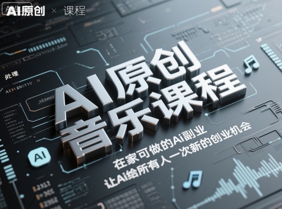 AI原创音乐课程，在家可做的Ai副业，让Ai给所有人一次新的创业机会-资源大汇总