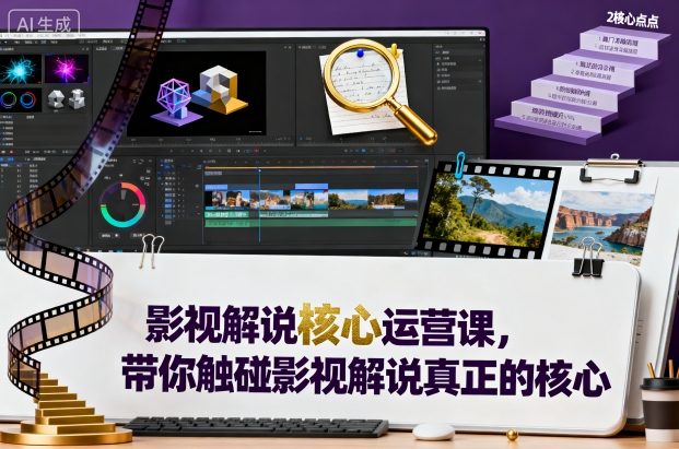 93b45e0da6f453ea028481a635bdb448.jpeg 影视解说核心运营课,带你触碰影视解说真正的核心