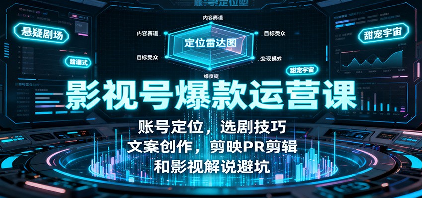 a652674dc615a3b25c79bd1ee45ff7b6.jpeg 影视号爆款运营课:账号定位,选剧技巧,文案创作,剪映PR剪辑和影视解说避坑