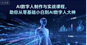 AI数字人制作与实战课程,助你从零基础小白到AI数字人大神-资源大汇总