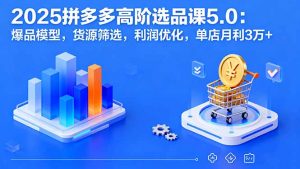 2025拼多多高阶选品课5.0:爆品模型,货源筛选,利润优化,单店月利3万+-资源大汇总