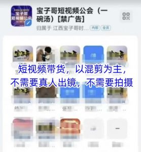 宝子哥头部团队短视频带货，以混剪为主，不需要真人出镜，不需要拍摄【更新9月】-资源大汇总