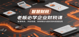 老板必学企业财税课：智慧税务、风险规避、财税筹划与股权架构搭建指南-资源大汇总