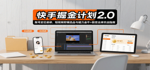 快手掘金计划2.0，账号定位装修、短视频剪辑选品与磁力金牛+裂变出单实战指南-资源大汇总