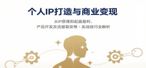 个人IP打造与商业变现，从IP原理到起盘盈利、产品开发及流量裂变等实战技巧全解析-资源大汇总