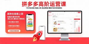 拼多多高阶运营课：7天开店流程/链接上架/选品策略/爆款打造与持续增长-资源大汇总