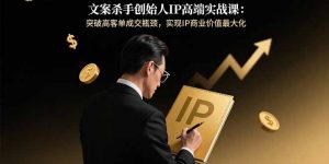 文案杀手创始人IP高端实战课：突破高客单成交瓶颈，实现IP商业价值最大化-资源大汇总