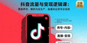 抖音流量与变现逻辑课：覆盖养号、爆款内容生产、直播间运营等全链路-资源大汇总