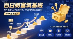 百日财富筑基班，助力普通人从认知到行动，带你解锁顶级财富密码-资源大汇总