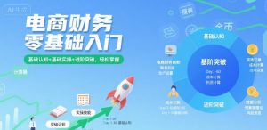 电商财务零基础入门,基础认知+基础实操+进阶突破,轻松掌握-资源大汇总