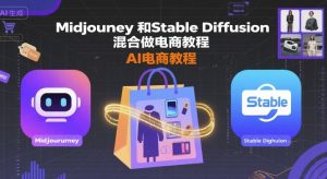 Midjourney和Stable Diffusion混合做电商教程-ai电商教程-资源大汇总