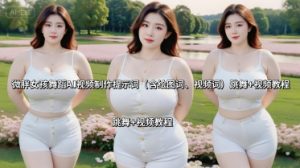 微胖女孩舞蹈AI视频制作提示词(含绘图词、视频词) 跳舞+视频教程-资源大汇总