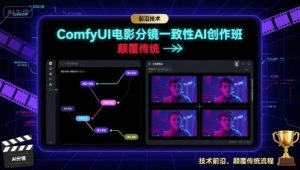 ComfyUI电影分镜一致性AI创作班,前沿技术,颠覆传统-资源大汇总