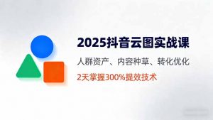 2025抖音云图实战课,人群资产、内容种草、转化优化,2天掌握300%提效技术-资源大汇总