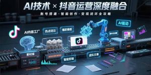 AI技术与抖音运营的深度融合应用：涵盖账号搭建、内容创作、收益变现等-资源大汇总